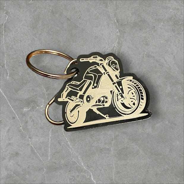 Dual Sport Bike Acrylic Keychain - SystemPoint Solutions