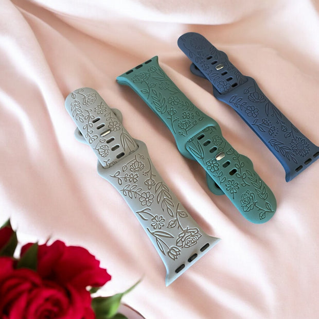 Engraved Apple Watch Band Set – 6-Piece Custom Bands for Series 10 (38mm/40mm/41mm/42mm) – Personalized Leather Bands for Apple Watch - SystemPoint Solutions