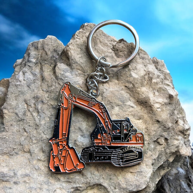 Engraved Metal Excavator Keychain – Custom Gift - SystemPoint Solutions