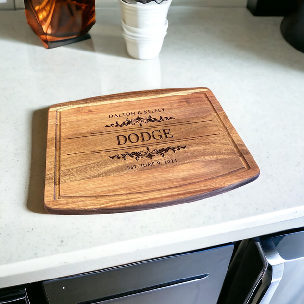 Handcrafted Acacia Wood Charcuterie Board - Perfect Wedding Gift! Anniversary Gift, Wedding Present Eleghant #WeddingGift #CharcuterieBoard - SystemPoint Solutions
