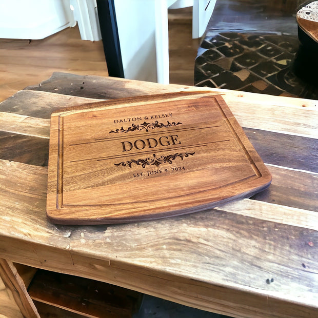 Handcrafted Acacia Wood Charcuterie Board - Perfect Wedding Gift! Anniversary Gift, Wedding Present Eleghant #WeddingGift #CharcuterieBoard - SystemPoint Solutions