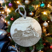Harley Davidson Memorial Ornament | Personalized Motorcycle Christmas Tribute | Biker Loss Keepsake | Custom Engraved Ornament - SystemPoint Solutions
