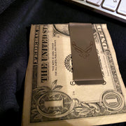 Personalized Air Force Money Clip - Custom Engraved Gift for Military Personnel - SystemPoint Solutions