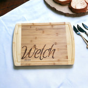Personalized Cutting Bamboo Wood Board - 12” X 17” - Engraved Cutting Board, Custom Cutting Board, Wedding Gift, Housewarming Gift, - SystemPoint Solutions