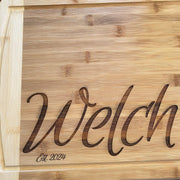 Personalized Cutting Bamboo Wood Board - 12” X 17” - Engraved Cutting Board, Custom Cutting Board, Wedding Gift, Housewarming Gift, - SystemPoint Solutions