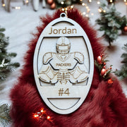 Personalized Football Team Christmas Ornament - SystemPoint Solutions
