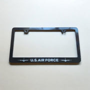 US Air Force License Plate Frame Cover | Military Car Accessories | Veteran Gift | Durable Metal Frame | USAF Car Decor | Stainless Steel - SystemPoint Solutions