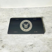 US Navy Military Engraved Car Tag Black Aluminum Front License Plate - SystemPoint Solutions