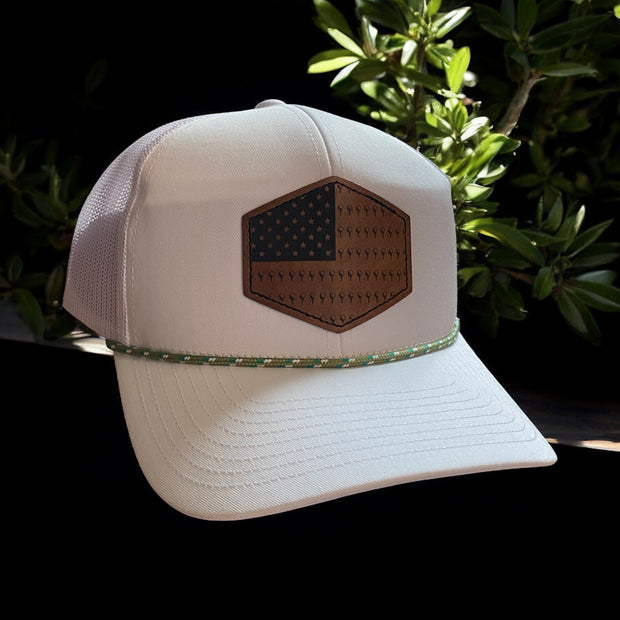 USA Golf Flag Patch Hat – Rope Patch Hat for Golfers - SystemPoint Solutions