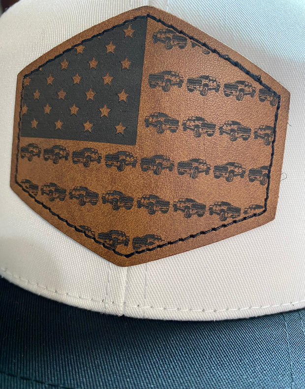 USA Silverado Flag Patch Hat – Trucker Cap Chevy - SystemPoint Solutions
