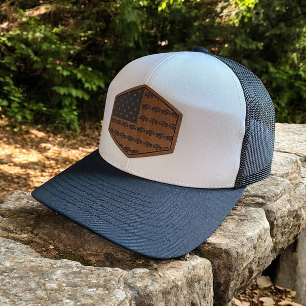 USA Silverado Flag Patch Hat – Trucker Cap Chevy - SystemPoint Solutions