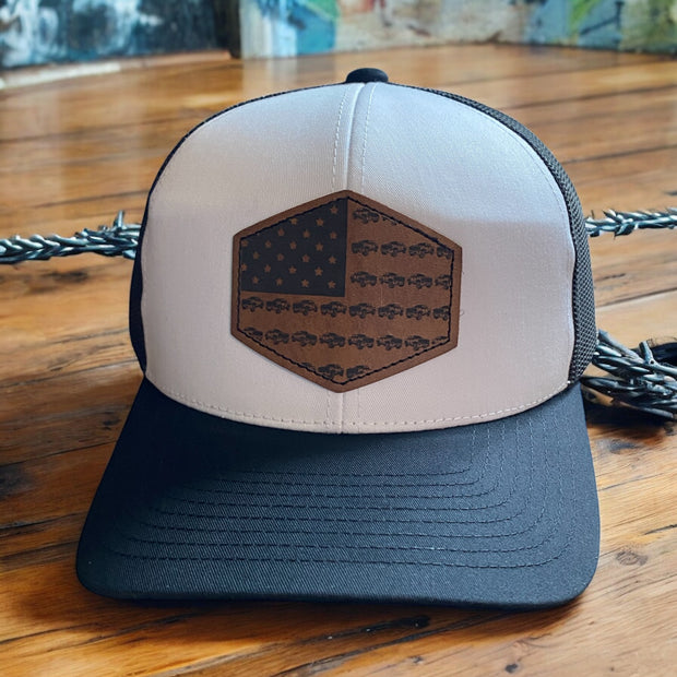 USA Silverado Flag Patch Hat – Trucker Cap Chevy - SystemPoint Solutions