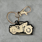 Vintage Cafe Racer Acrylic Keychain - SystemPoint Solutions