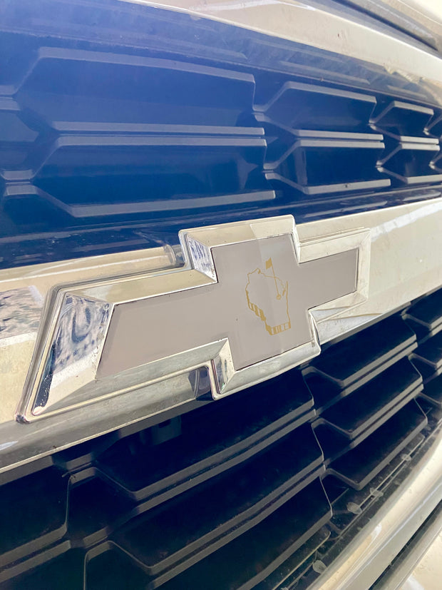 Chevrolet Silverado Emblem Overlay - State & Golf Flag Design - SystemPoint Solutions