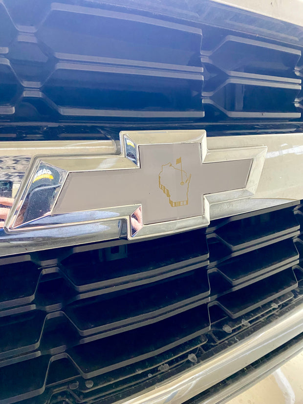 Chevrolet Silverado Emblem Overlay - State & Golf Flag Design - SystemPoint Solutions