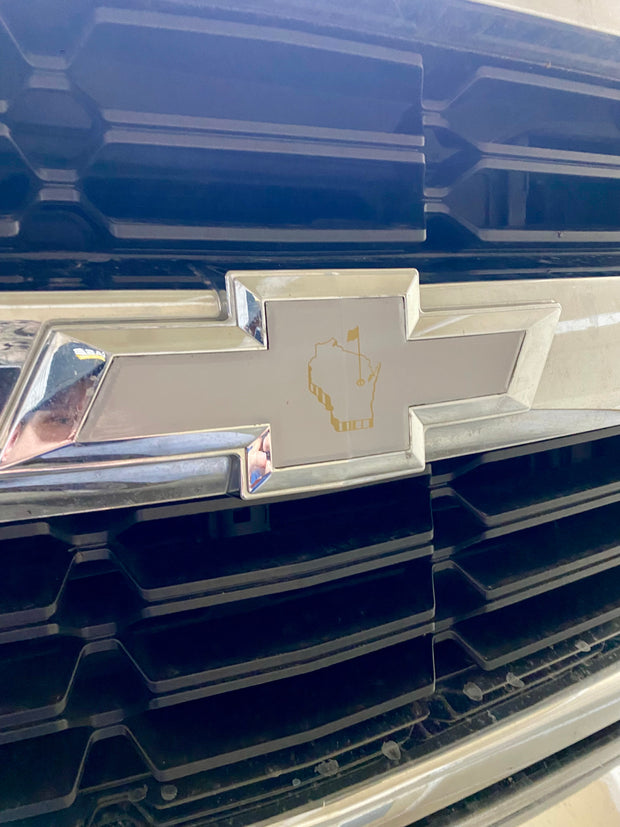 Chevrolet Silverado Emblem Overlay - State & Golf Flag Design - SystemPoint Solutions