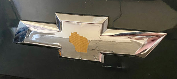 State Cutout Emblem Overlay for Chevy Silverado Truck USA - Front & Rear Emblem - SystemPoint Solutions